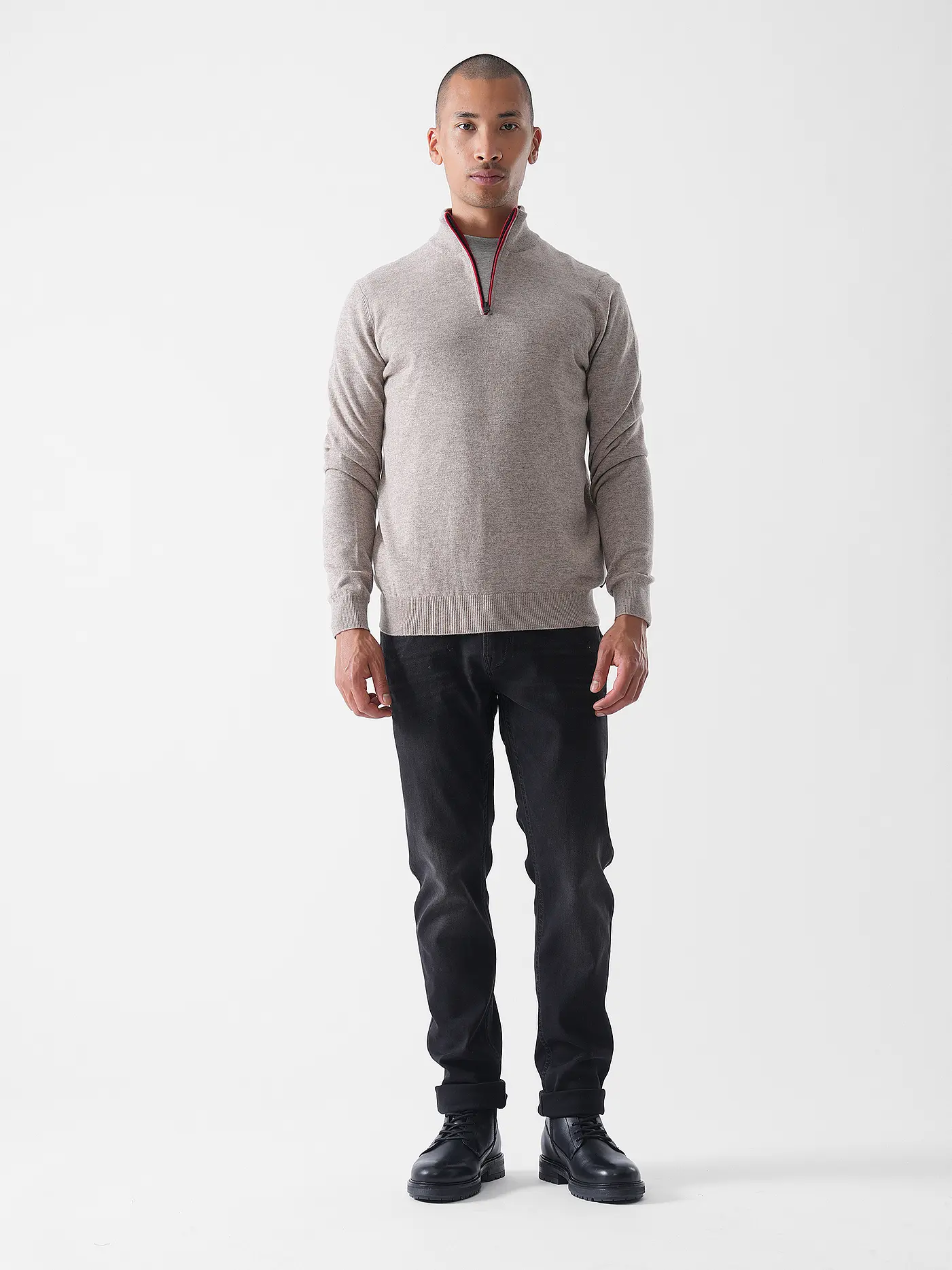 ECOALF | Troyer Pullover | beige